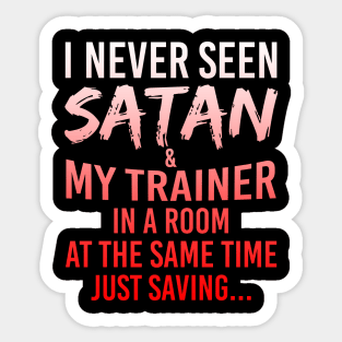 Funny Gift For Personal Fitness Trainer Sticker